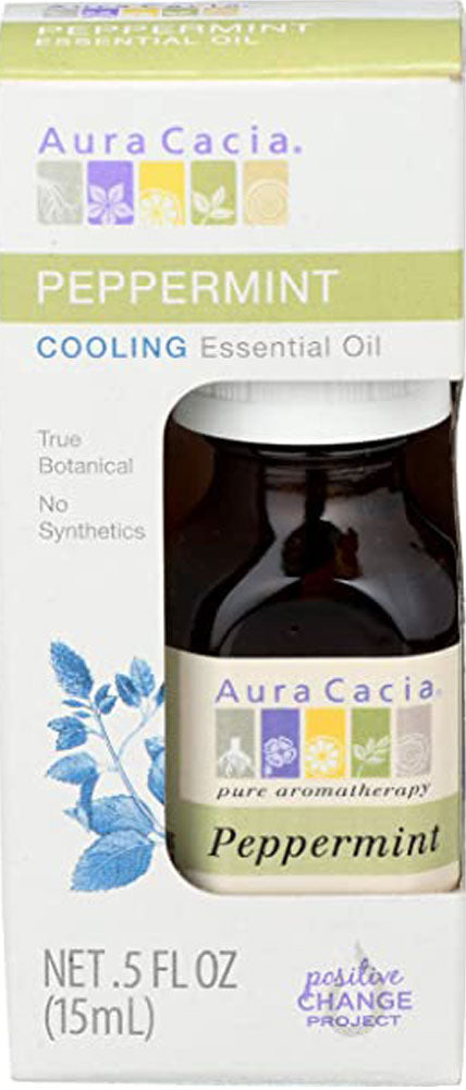 AURA CACIA Boxed Essential Oil - Peppermint (15 ml)