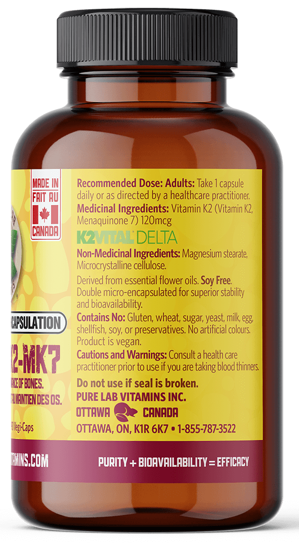 Vitamin supplement bottle with label on a black background