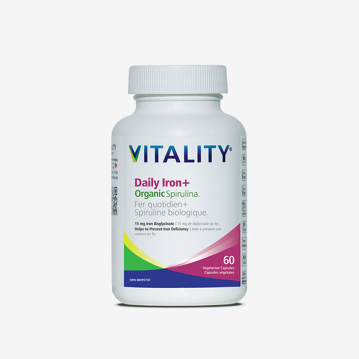 VITALITY Daily Iron + Organic Spirulina