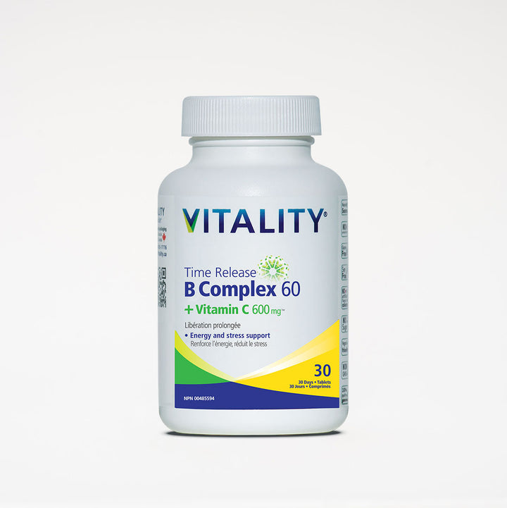 VITALITY Time Release B Complex + C 600 mg